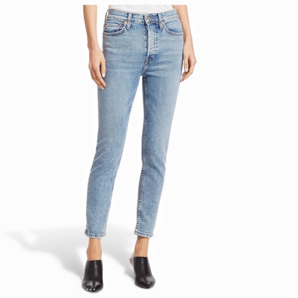 Re/done‎ Women’s High-Rise Ankle Crop Jeans Size 27